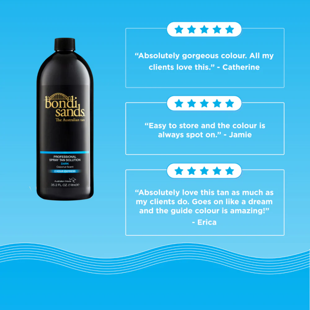 Bondi Sands Professional Spray Tan Solution Dark 1000ml - Image 6