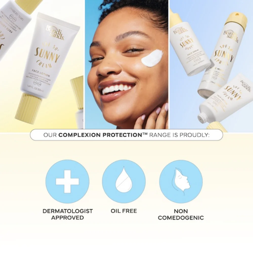 Bondi Sands Sunny Cream Face Lotion SPF50+ 50ml - Image 4