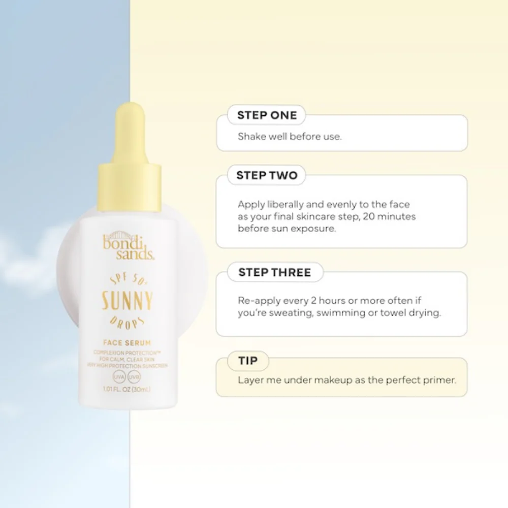 Bondi Sands Sunny Drops Face Serum SPF50+ 30ml - Image 5