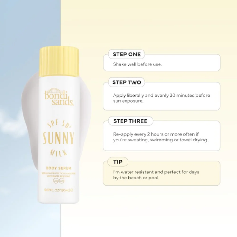 Bondi Sands Sunny Milk Body Serum SPF50+ 150ml - Image 5
