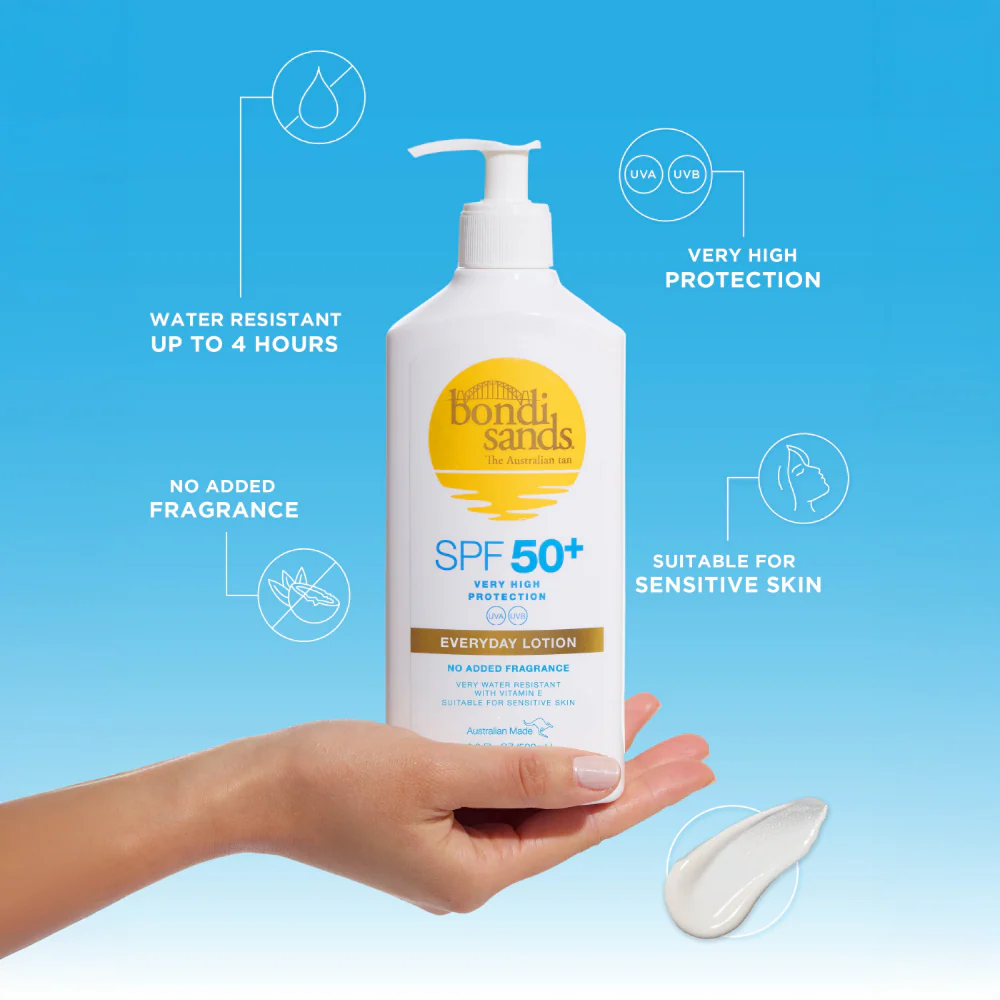 Bondi Sands Sunscreen Lotion SPF50+ Fragrance-Free 500ml - Image 2