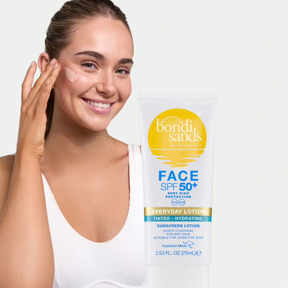 Bondi Sands Tinted Hydrating Face Sunscreen Lotion Fragrance-Free SPF50+ 75ml - Image 4
