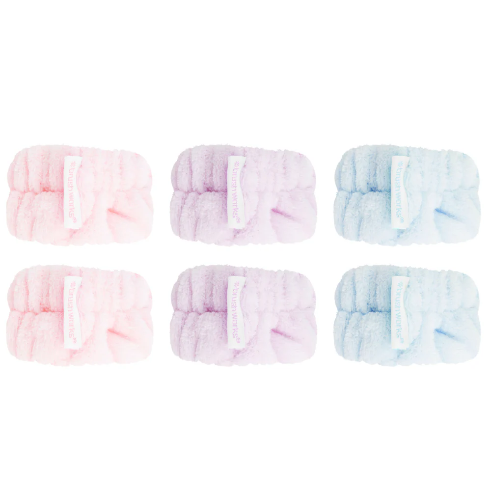 Brushworks Assorted Pastel Wrist Wash Bands 3 Pairs - Image 2