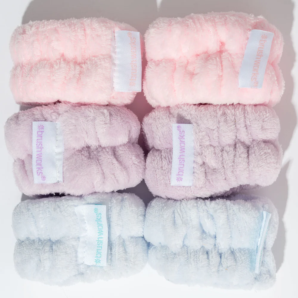 Brushworks Assorted Pastel Wrist Wash Bands 3 Pairs - Image 3