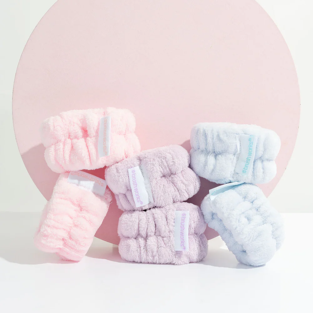 Brushworks Assorted Pastel Wrist Wash Bands 3 Pairs - Image 4