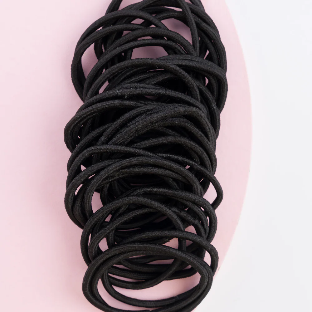 Brushworks Classic Black Hairbands Pack of 40 - Image 6