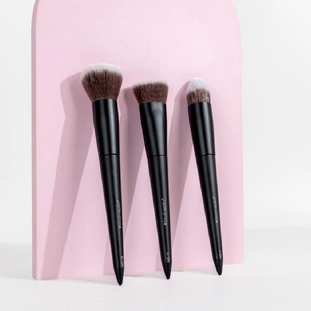 Brushworks Cream Contour & Blush Makeup Brush Set - Image 3