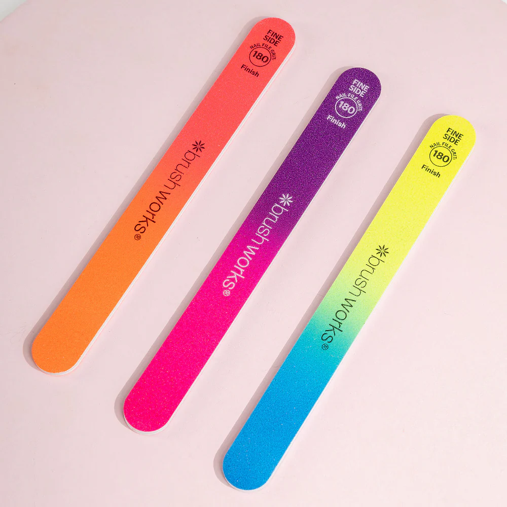 Brushworks Neon Nail Files Pack of 3 - Image 6