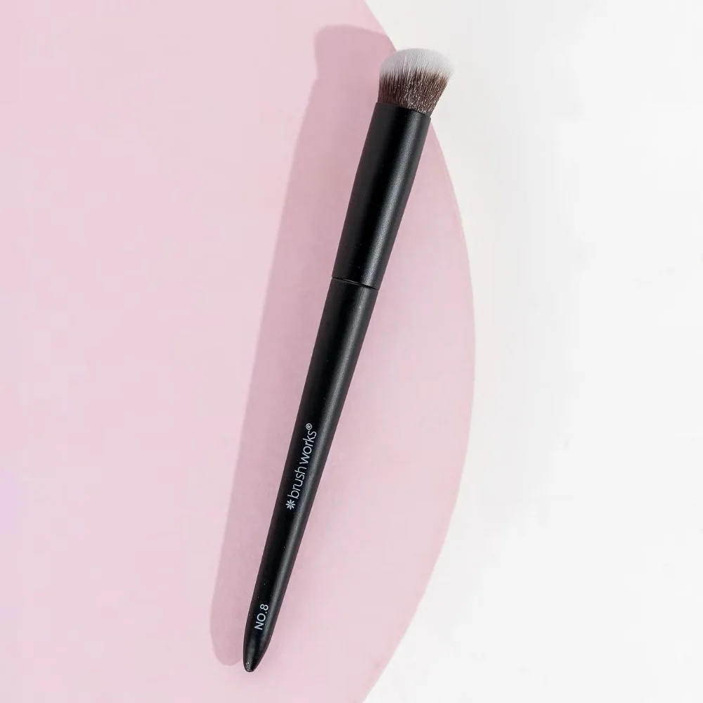 Brushworks No. 8 Precise Angled Concealer Buffing Brush - Image 2