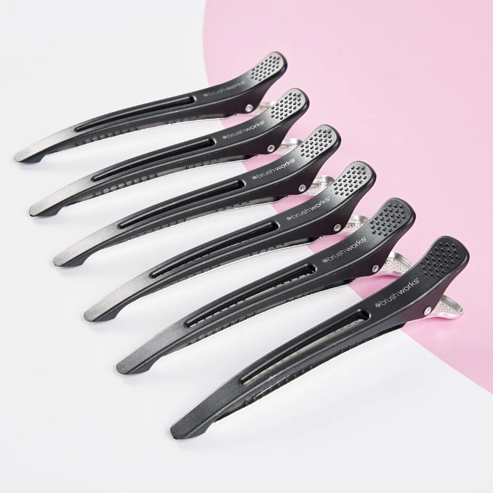 Brushworks No Crease Sectioning Clips Pack of 6 - Image 5