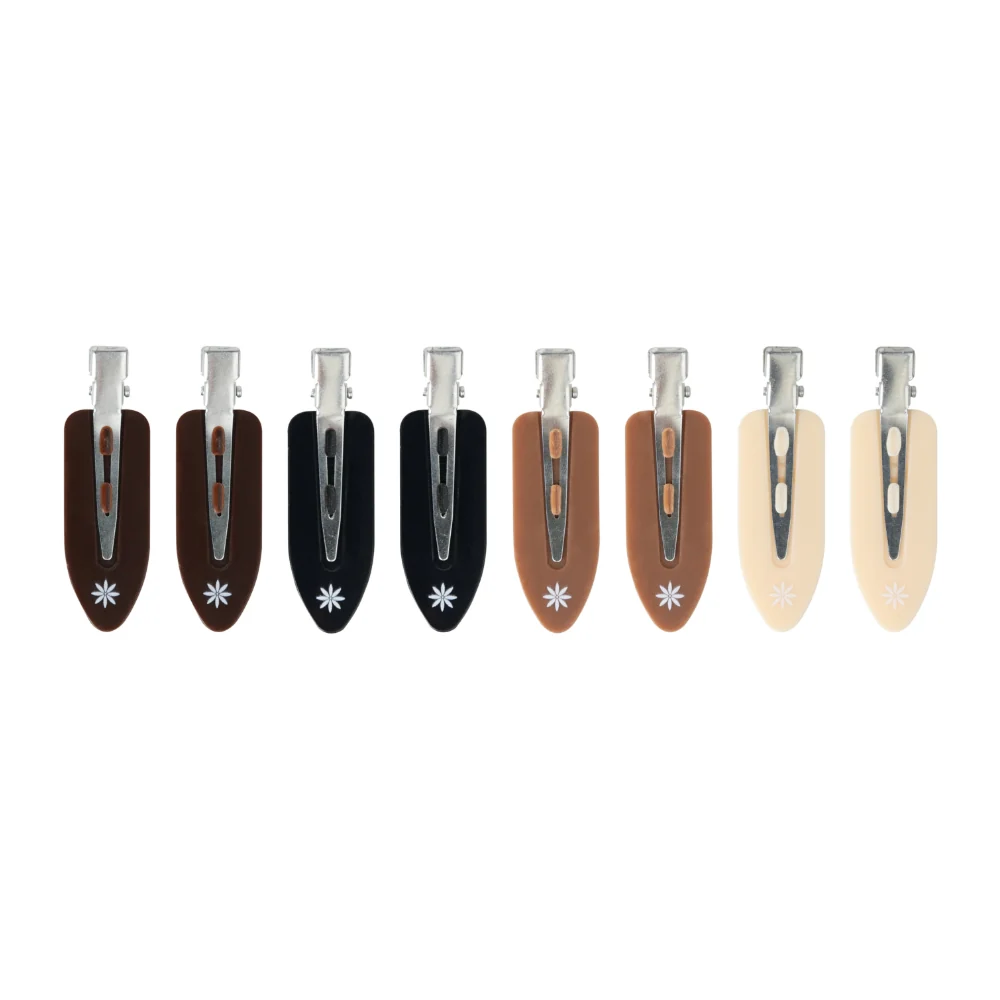 Brushworks Nude No Crease Hair Clips Pack of 8 - Image 2
