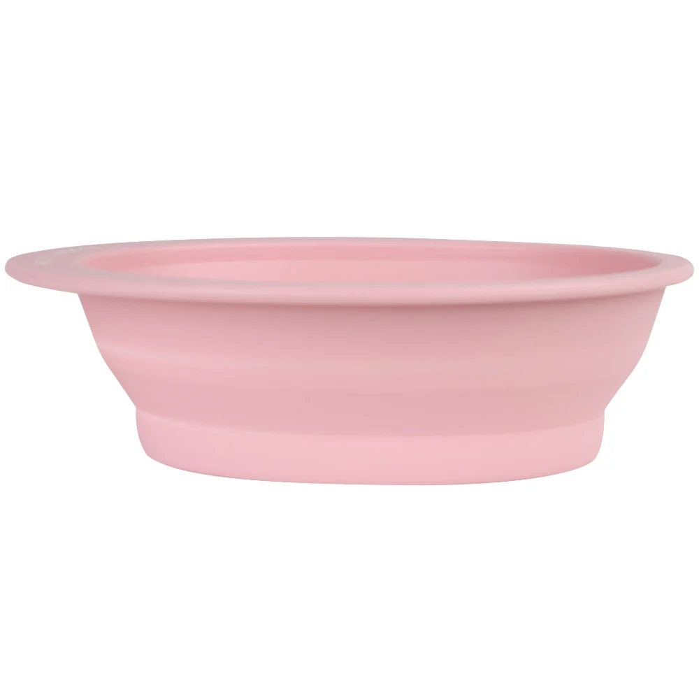 Brushworks Pink Silicone Makeup Brush Cleaning Bowl - Image 3