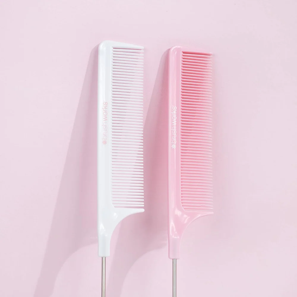 Brushworks Professional Needle Tail Combs Pack of 2 - Image 4