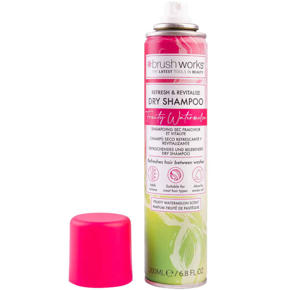 Brushworks Refresh & Revitalise Fruity Watermelon Dry Shampoo 200ml - Image 2