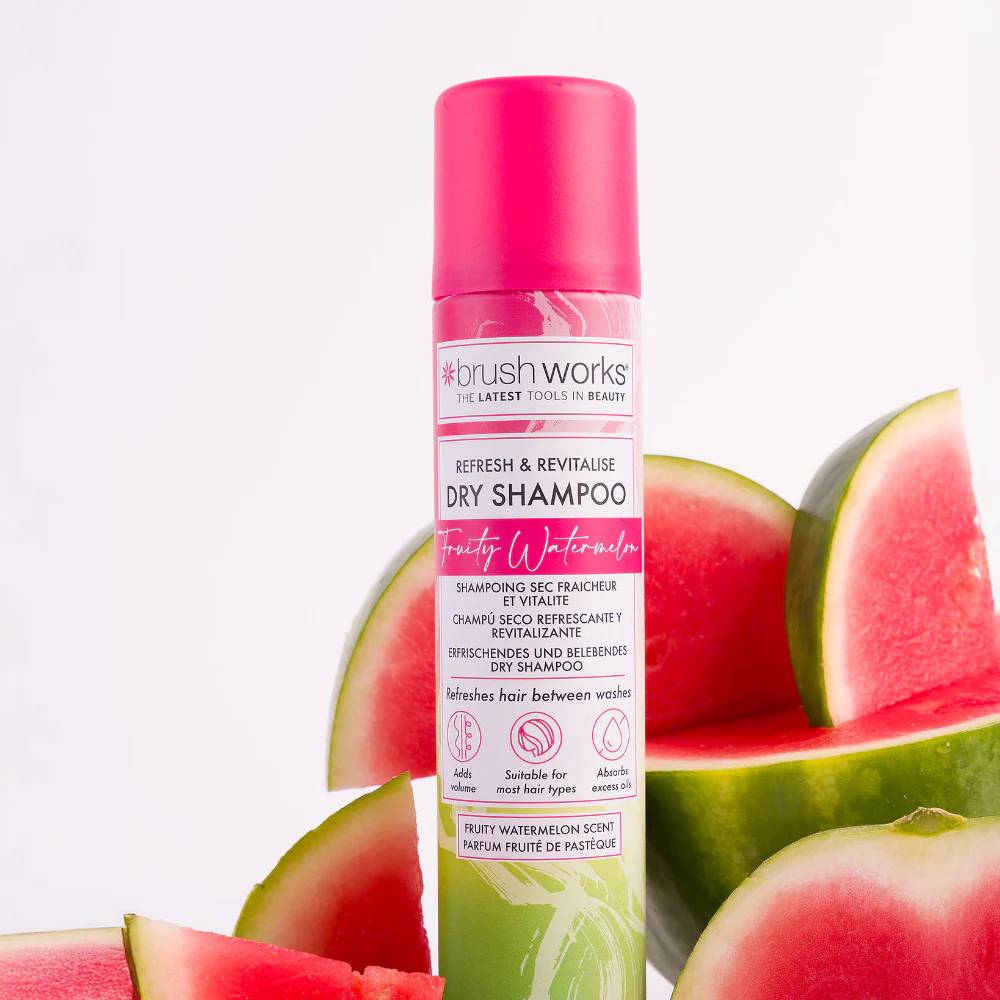 Brushworks Refresh & Revitalise Fruity Watermelon Dry Shampoo 200ml - Image 3