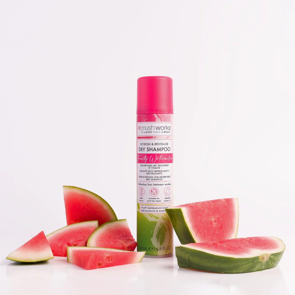 Brushworks Refresh & Revitalise Fruity Watermelon Dry Shampoo 200ml - Image 5