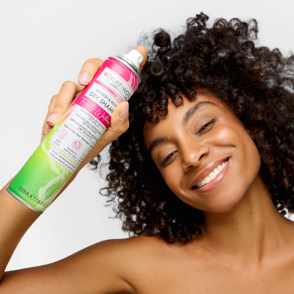 Brushworks Refresh & Revitalise Fruity Watermelon Dry Shampoo 200ml - Image 6