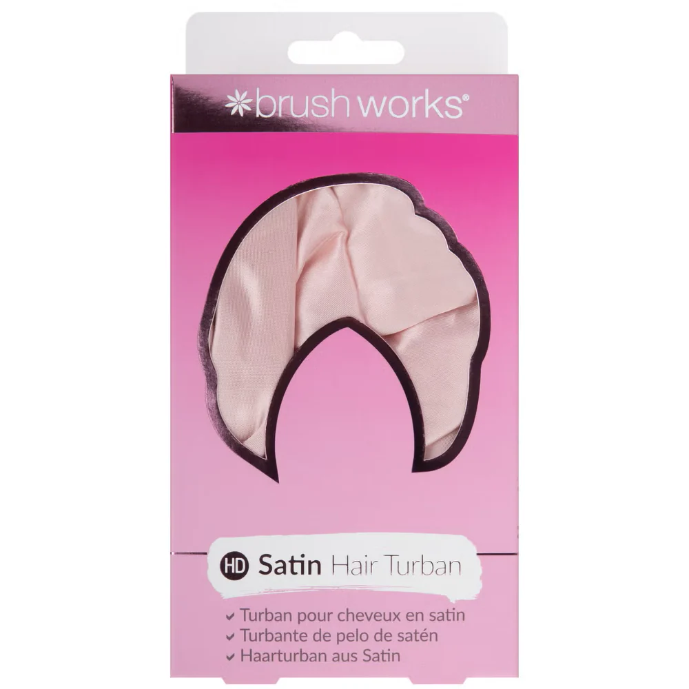 Brushworks Satin Hair Turban Pink - Image 2