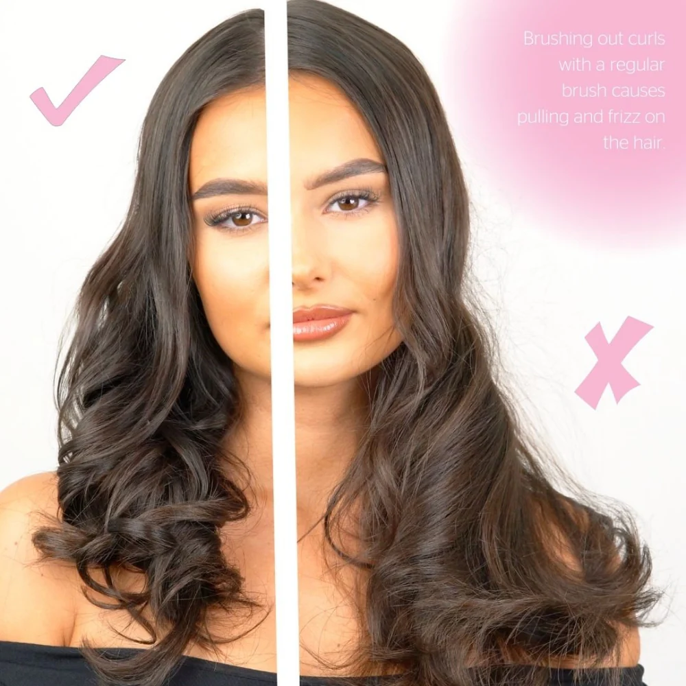 Brushworks Smoothing Curling Hair Comb - Image 3