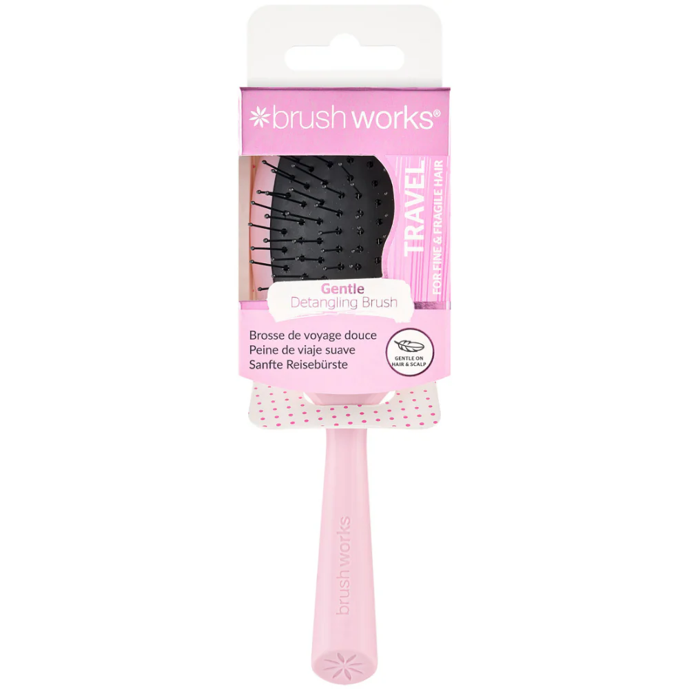 Brushworks Travel Gentle Detangling Hair Brush - Image 2