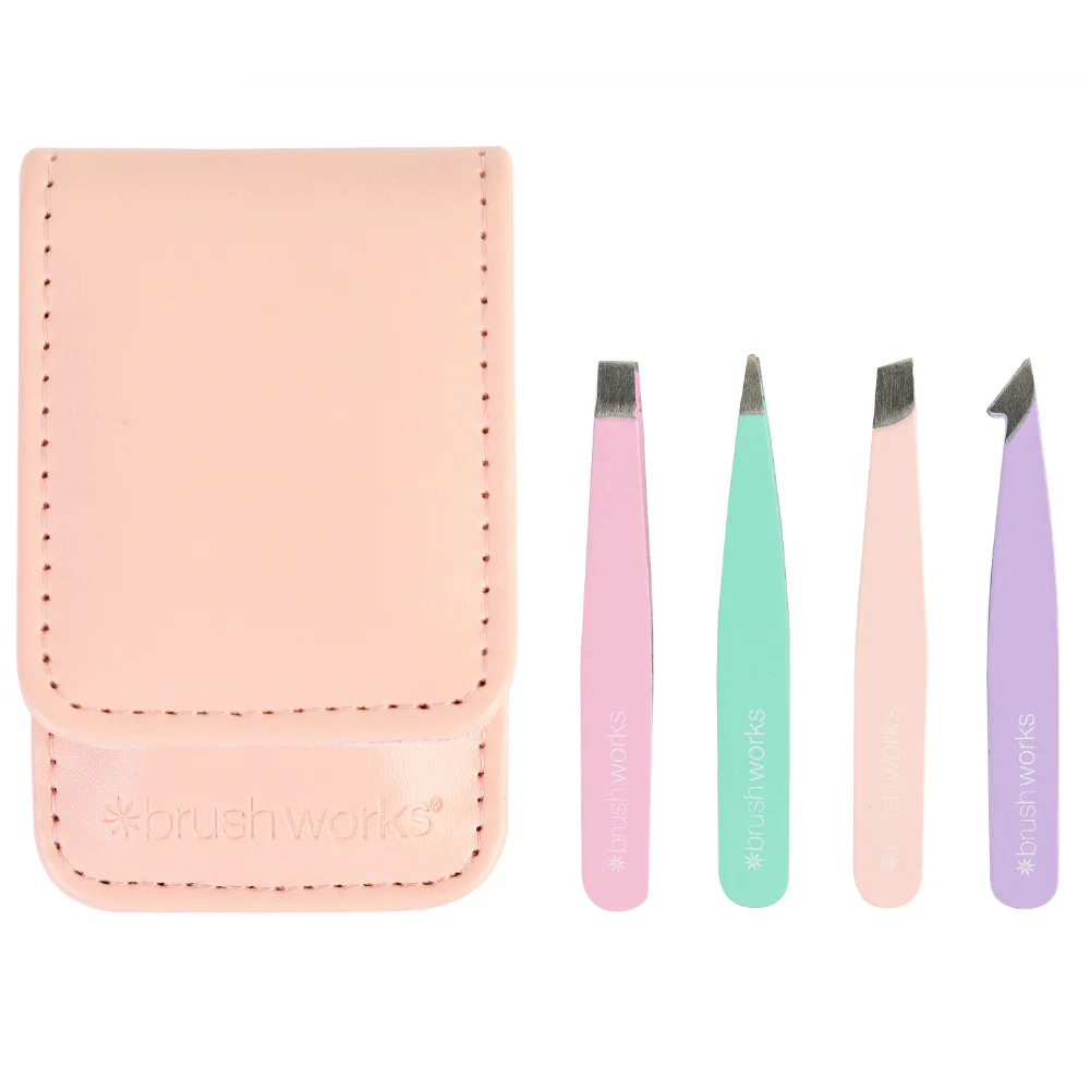 Brushworks Travel Tweezer Set Pastels - Image 2