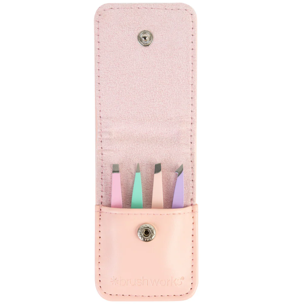 Brushworks Travel Tweezer Set Pastels - Image 3