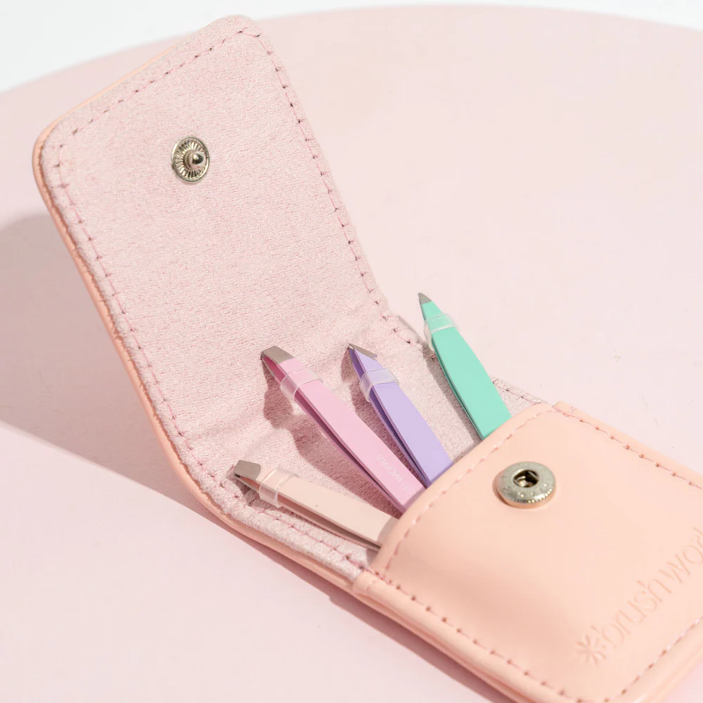 Brushworks Travel Tweezer Set Pastels - Image 4