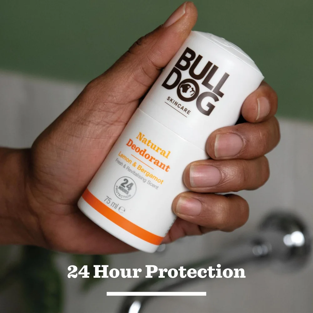 Bulldog Skincare Lemon & Bergamot Natural Deodorant Roll-On 75ml - Image 4