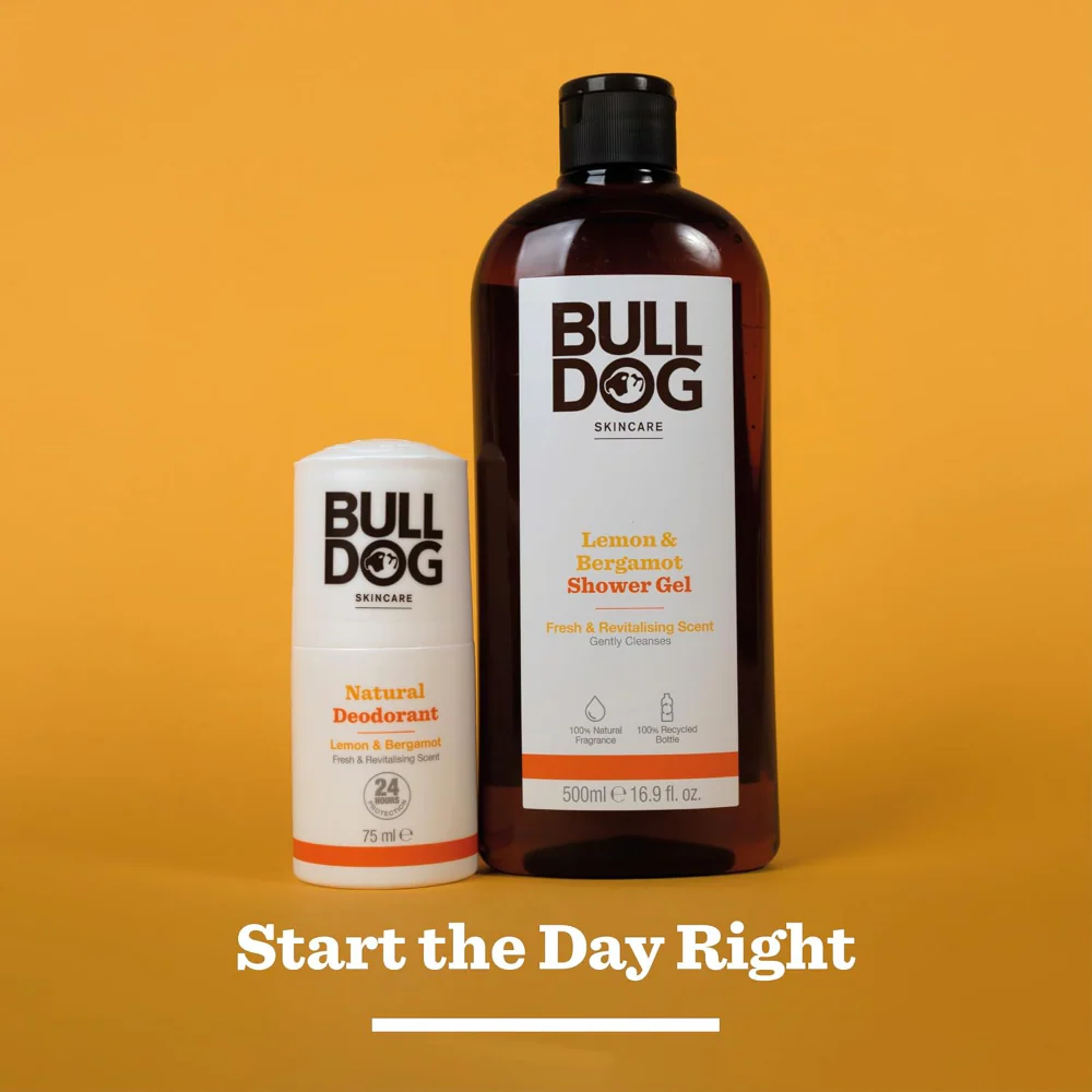Bulldog Skincare Lemon & Bergamot Natural Deodorant Roll-On 75ml - Image 5