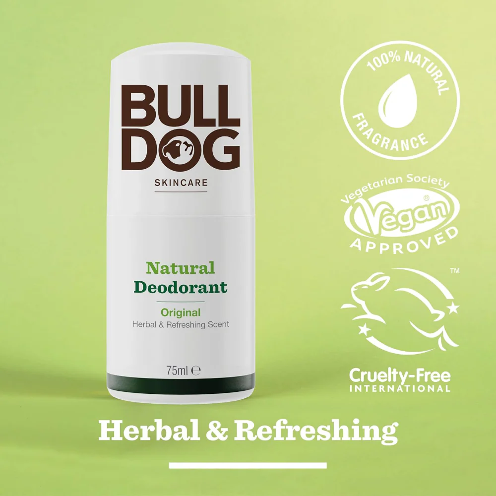 Bulldog Skincare Original Natural Deodorant Roll-On 75ml - Image 3