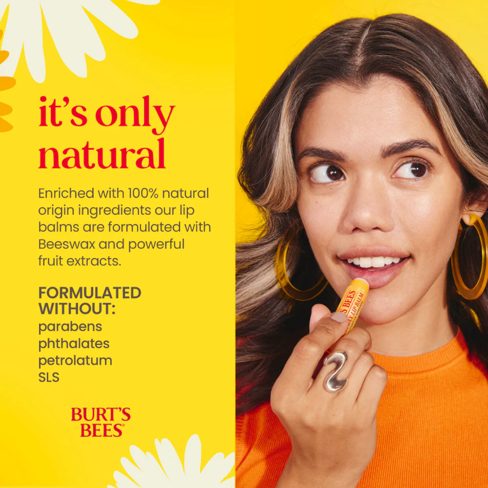 Burt's Bees Beeswax & Honey Lip Balm Set 4 x 4.25g - Image 4