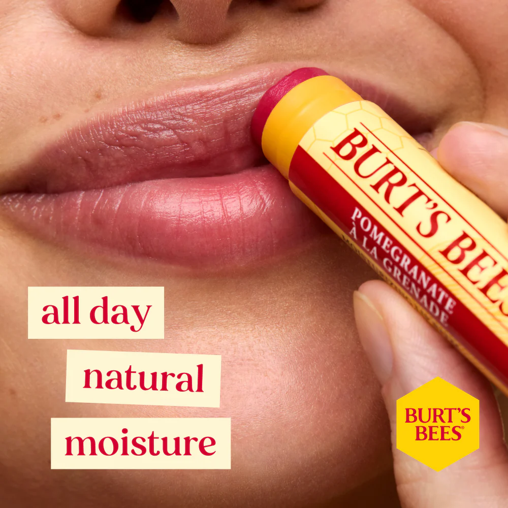 Burt's Bees Lip Balm Pomegranate Tube 4.25g - Image 3