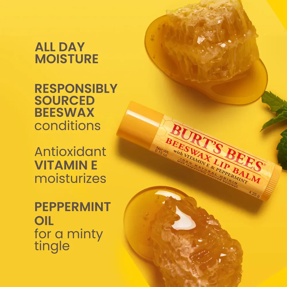 Burt's Bees Lip Balm Vanilla Bean Tube Duo 2 x 4.25g - Image 2