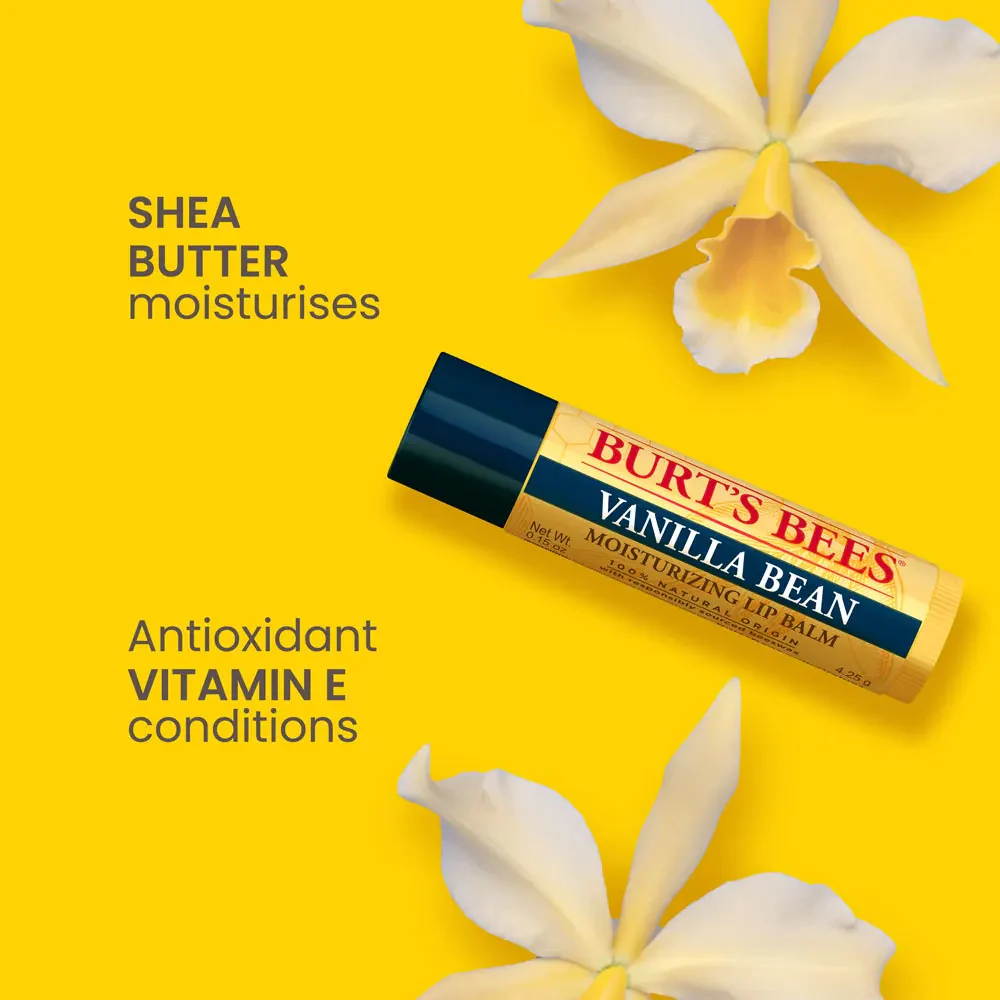 Burt's Bees Lip Balm Vanilla Bean Tube Duo 2 x 4.25g - Image 3
