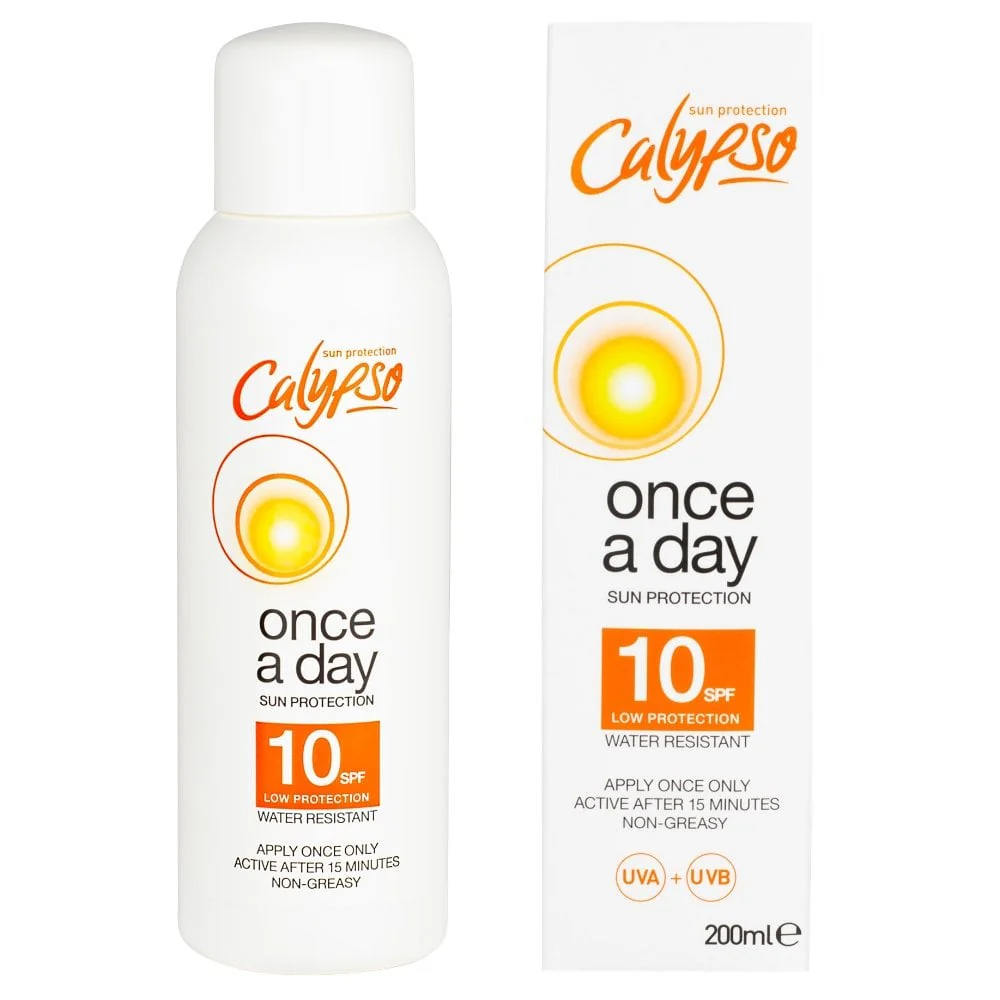 Calypso Once A Day Sun Protection Cream SPF10 200ml - Image 2