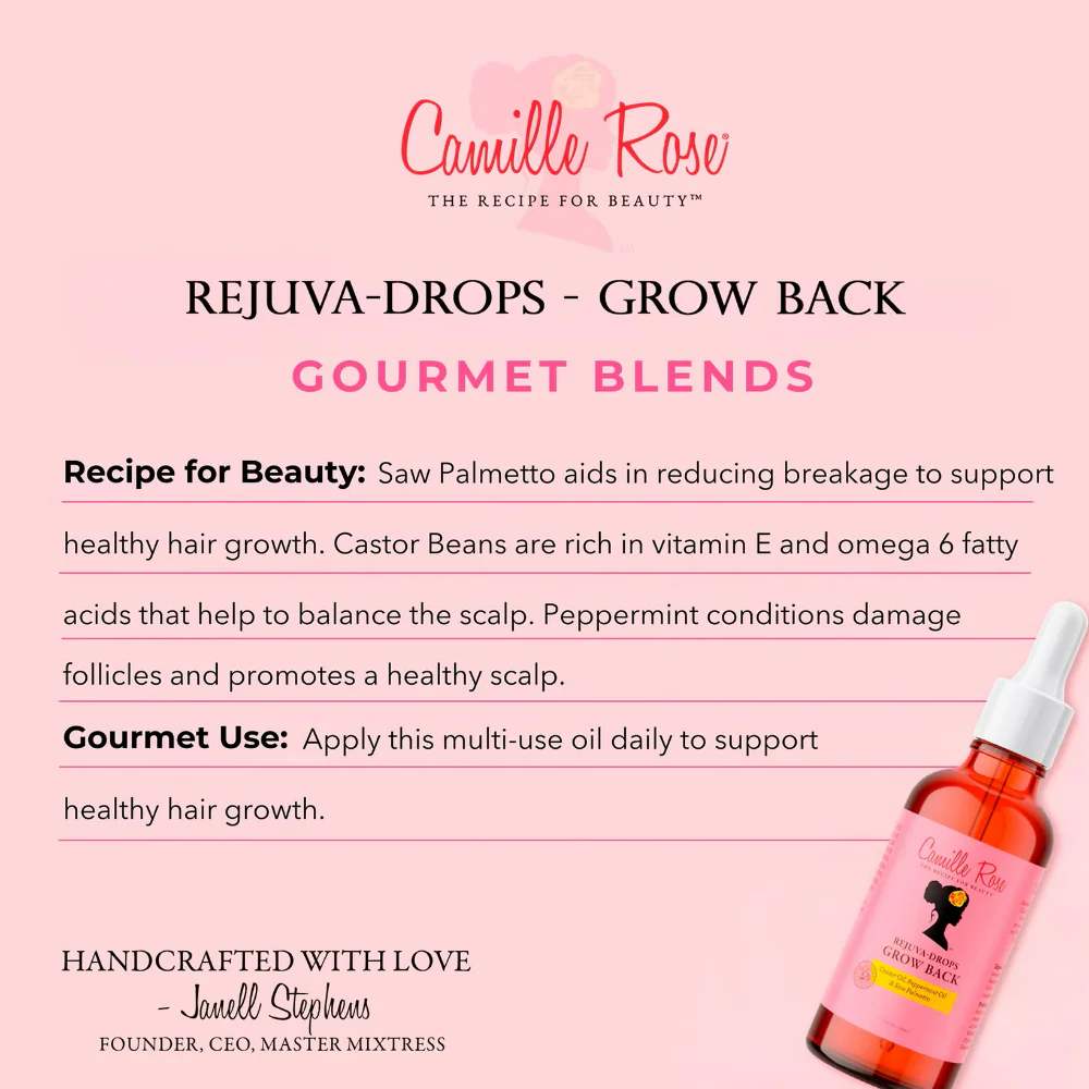 Camille Rose Rejuva Drops Grow Back Hair Serum 58ml - Image 2