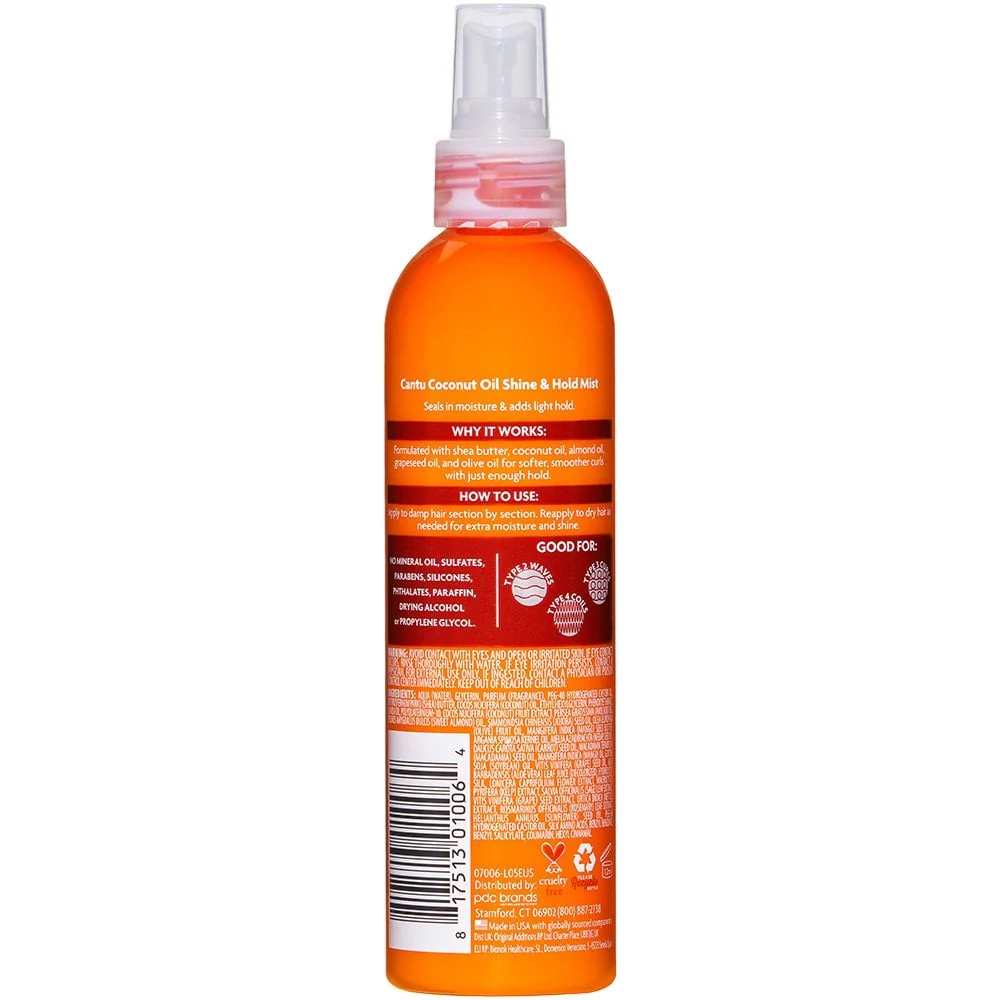 Cantu Shea Butter For Natural Hair Coconut Oil Mist 237ml - Image 2