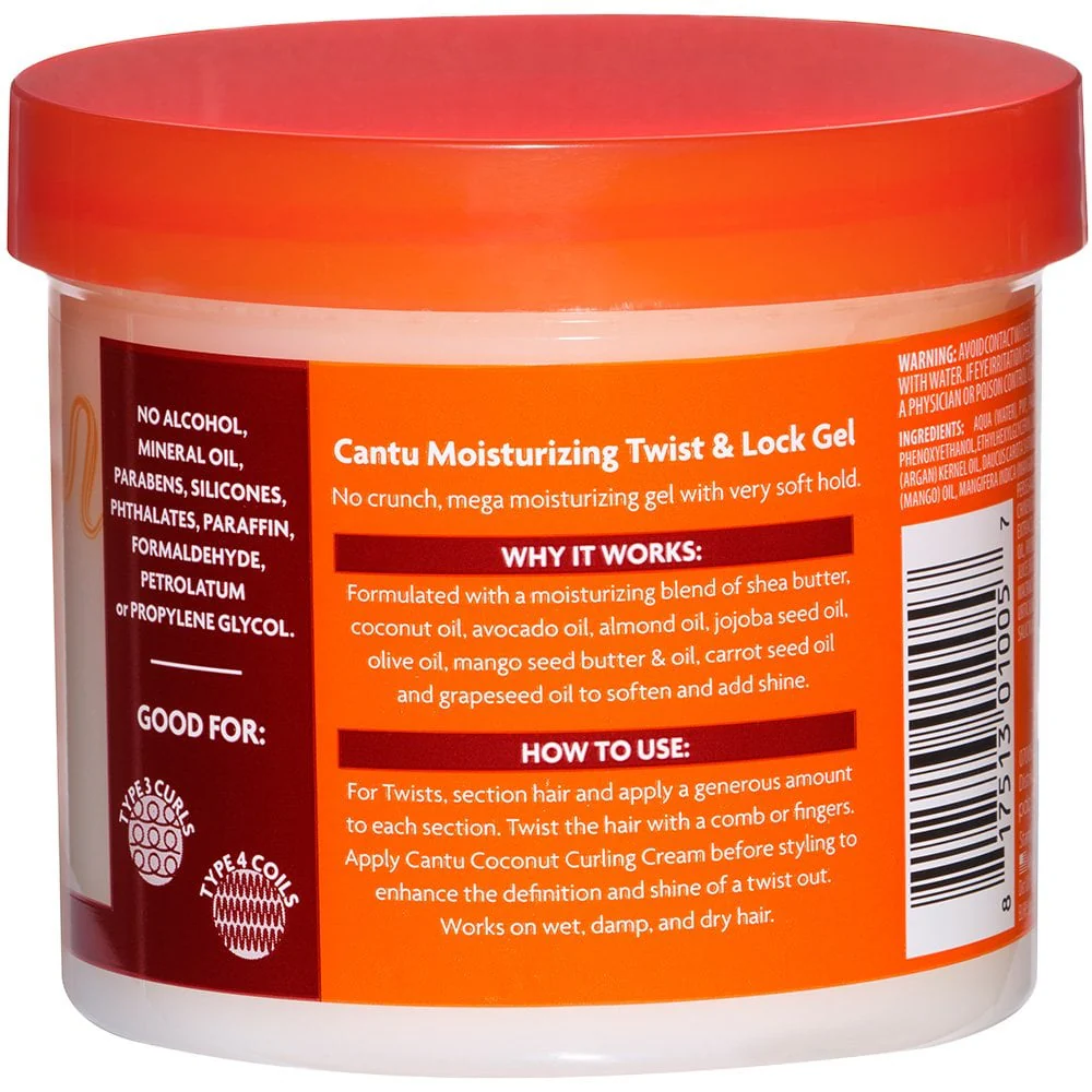 Cantu Shea Butter For Natural Hair Twist & Lock Gel 370g - Image 2