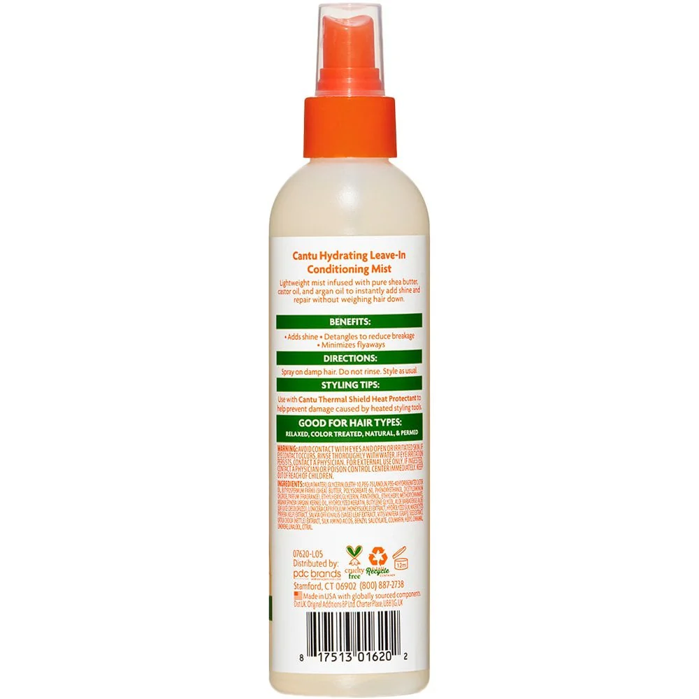 Cantu Shea Butter Hydrating Leave-In Conditioning Mist 237ml - Image 2