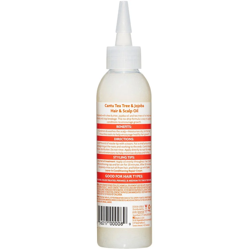 Cantu Shea Butter Tea Tree & Jojoba Hair & Scalp Oil 180ml - Image 2