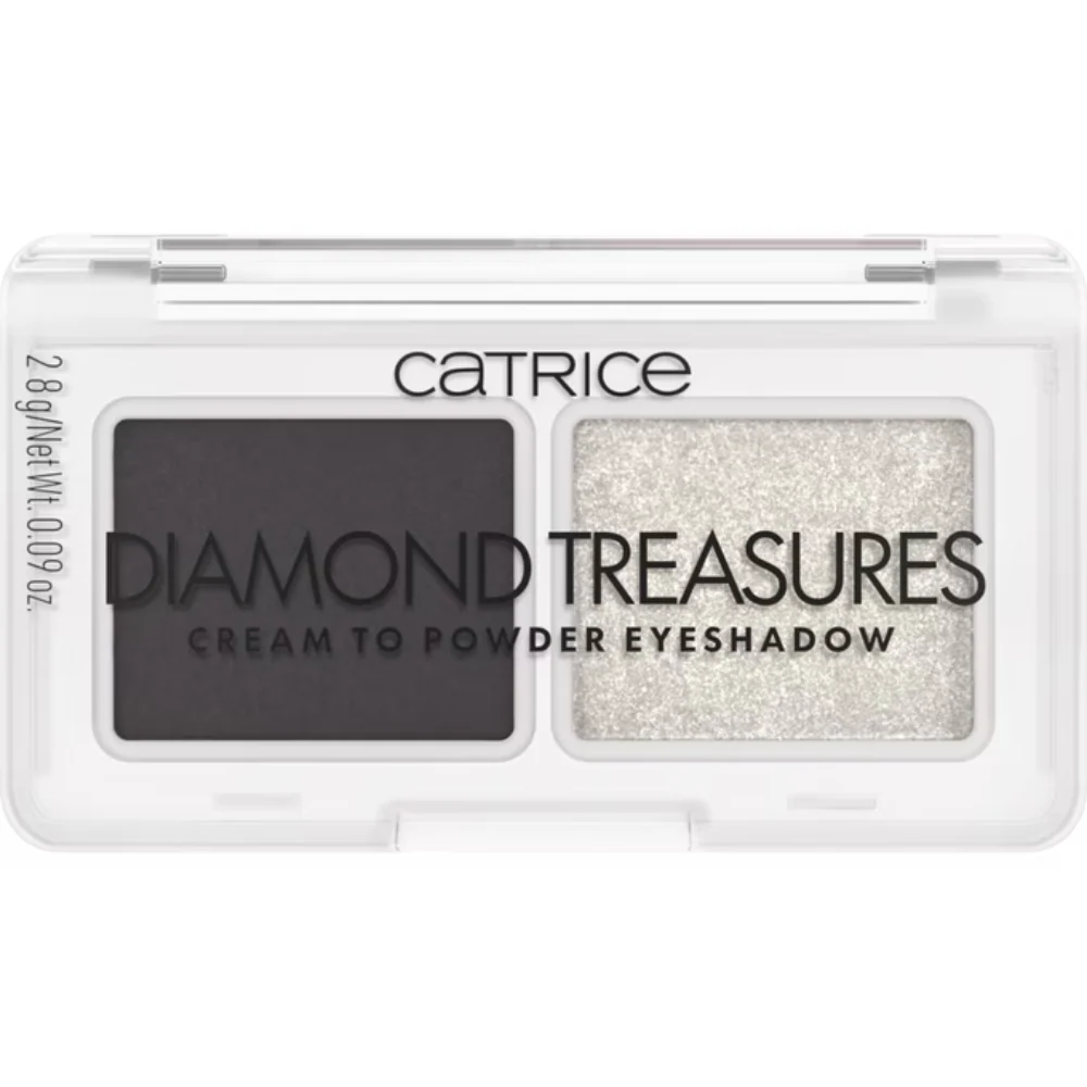 Catrice Cosmetics Diamond Treasures Cream To Powder Smokey Diamond 2 Colour Eyeshadow Palette - Image 2