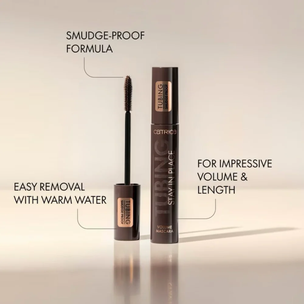 Catrice Cosmetics TUBING Stay In Place Volume Mascara Panda-Proof Brown 11ml - Image 4