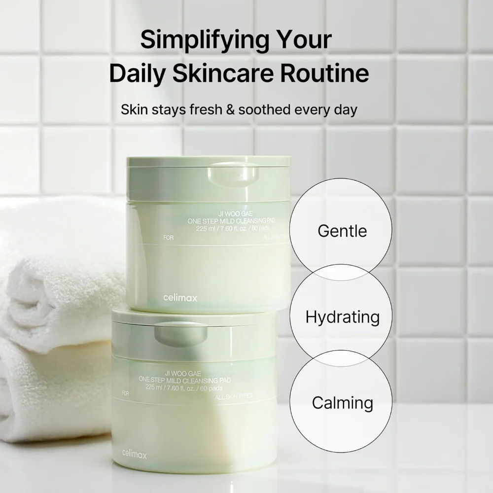 Celimax Ji Woo Gae One Step Mild Cleansing Pad x60 - Image 7