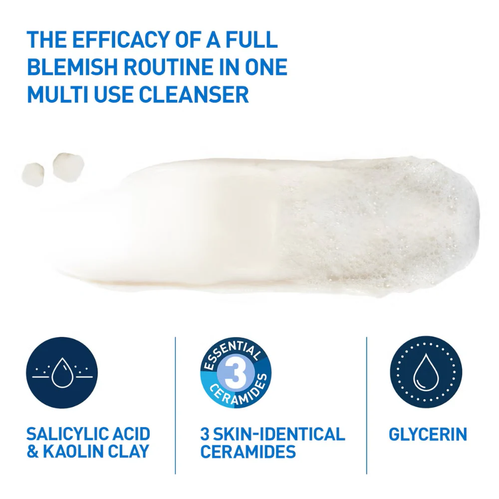 CeraVe Blemish Clay-To-Foam Cleanser 118ml - Image 4