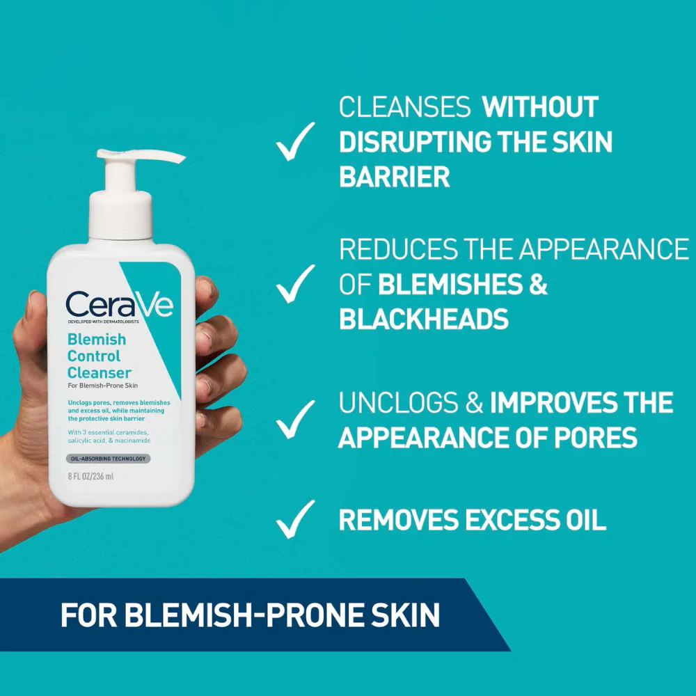 CeraVe Blemish Control Cleanser 236ml - Image 2