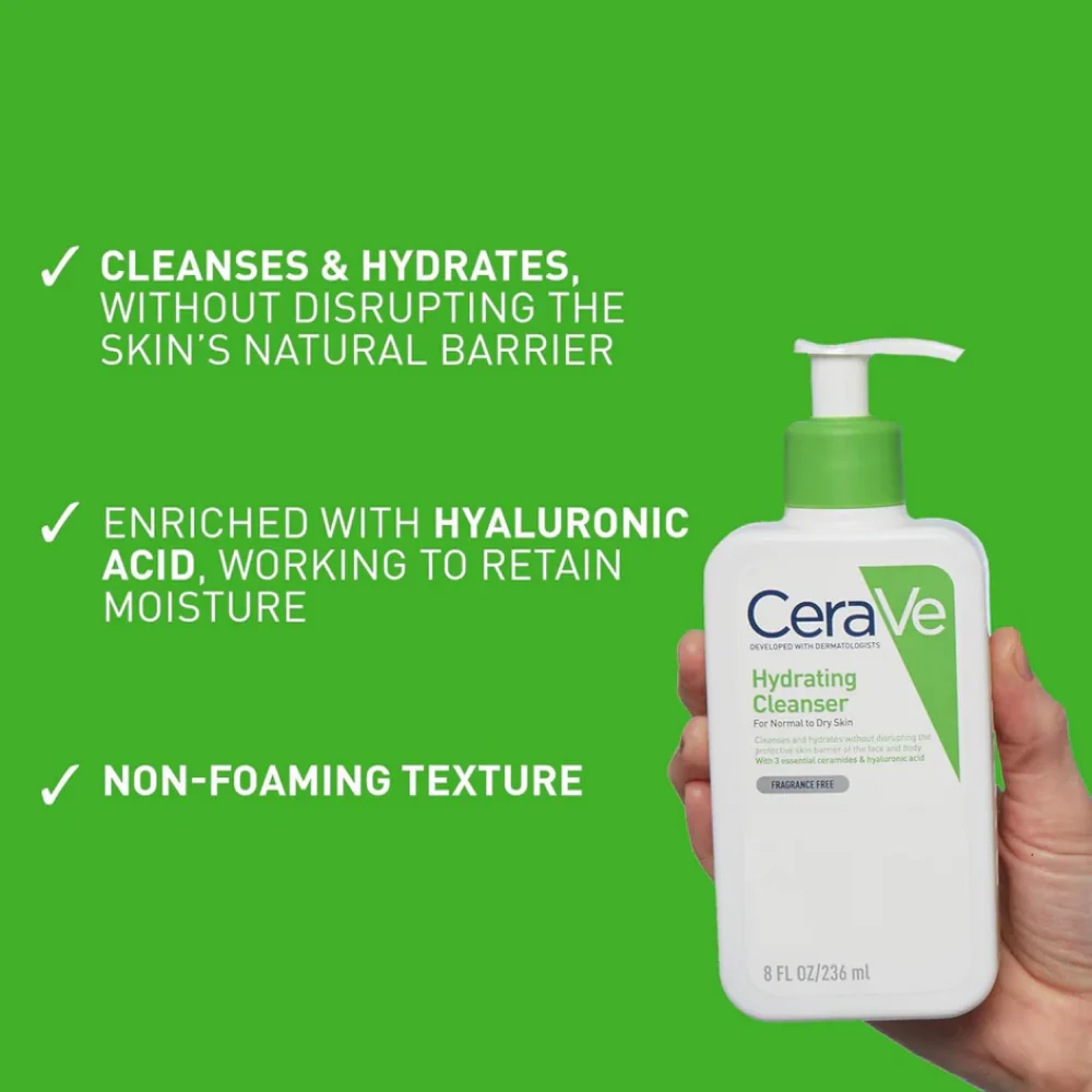 CeraVe Hydrating Cleanser 1000ml - Image 4