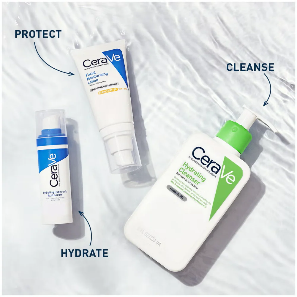 CeraVe Hydrating Cleanser Travel Size 88ml - Image 4