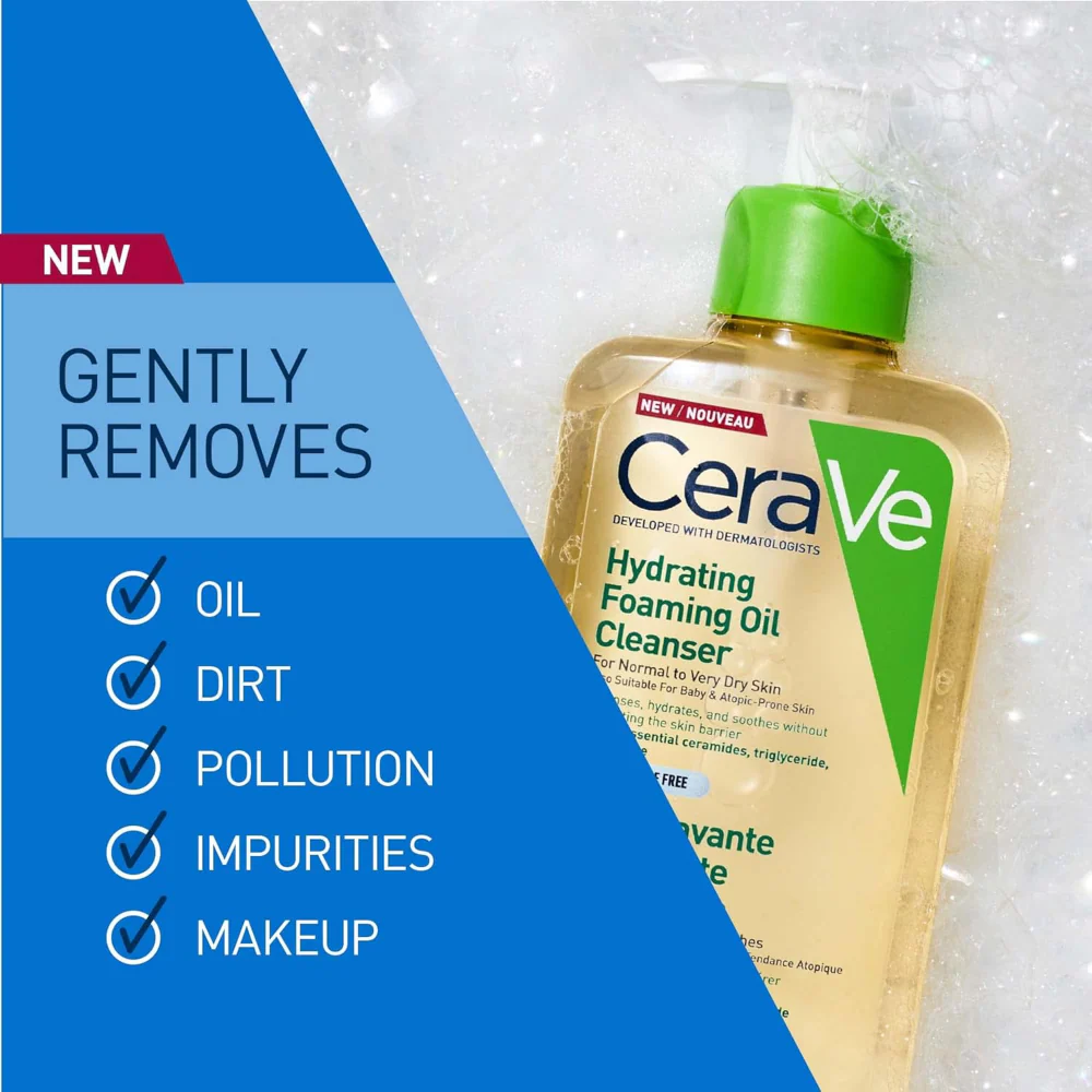 CeraVe Hydrating Foaming Oil Cleanser 236ml - Image 2
