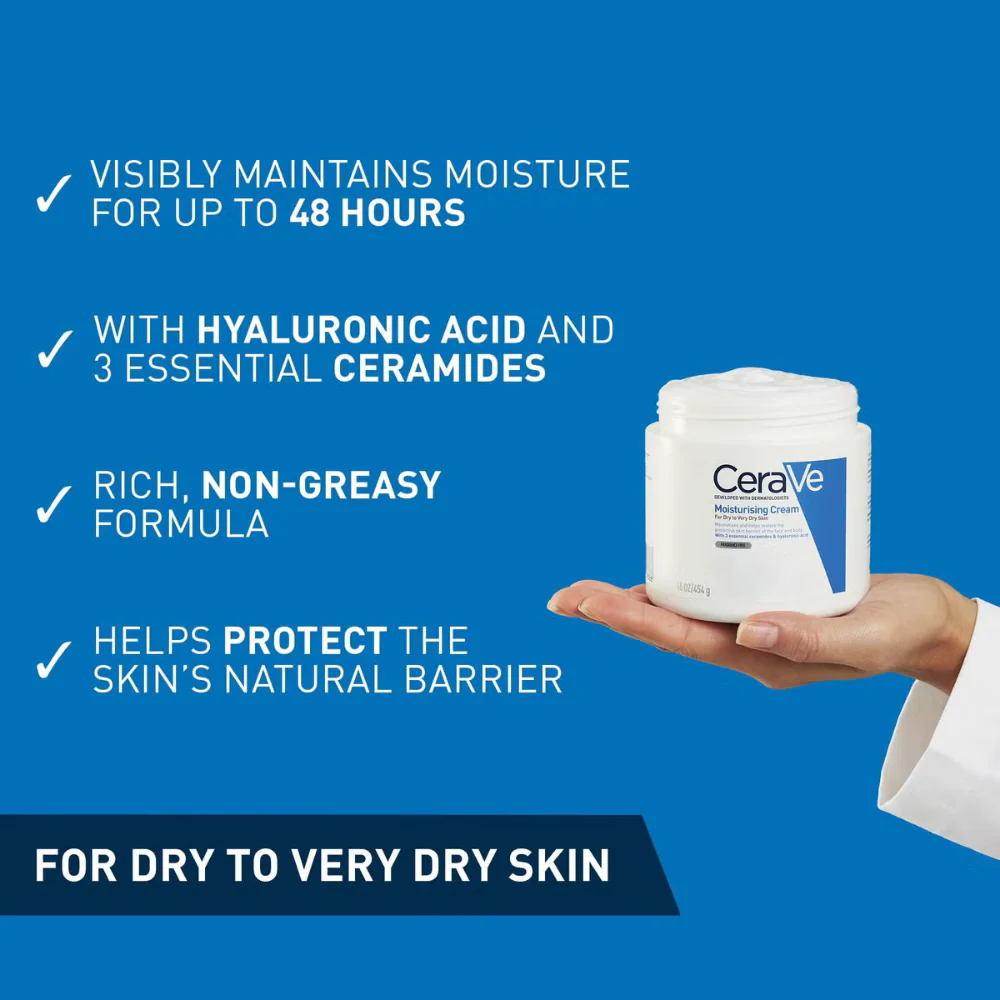 CeraVe Moisturising Cream Jar 340g - Image 2