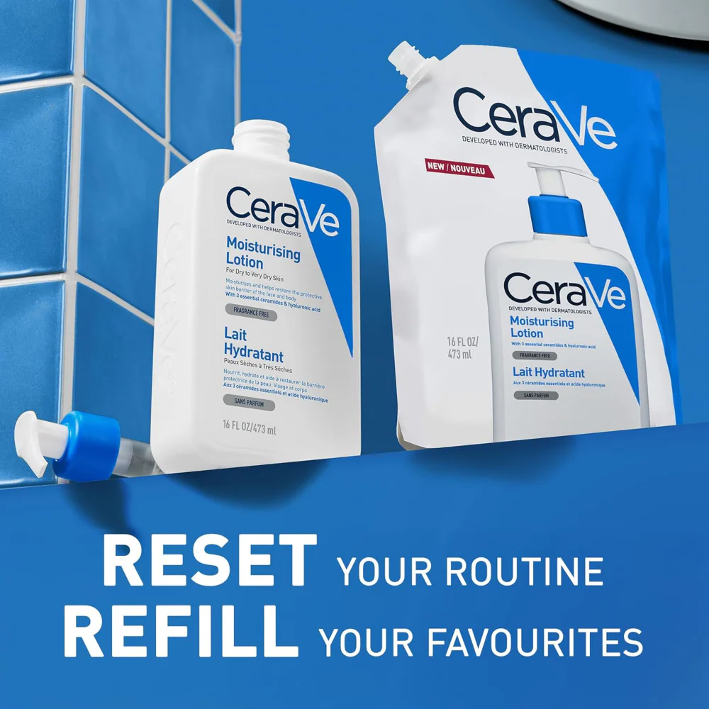 CeraVe Moisturising Cream Refill Pouch 473ml - Image 3